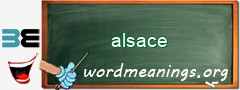 WordMeaning blackboard for alsace